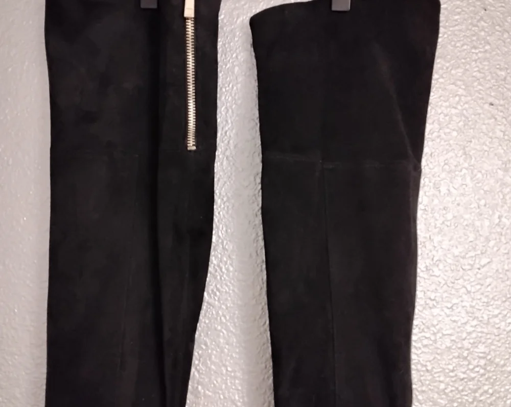 Ivanka Trump Black Suede Over The Knee Boots Size 5.5